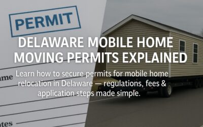 How to Get Mobile Home Moving Permits in Delaware