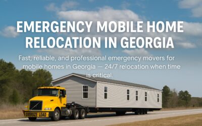 Emergency Mobile Home Moving Services in Georgia