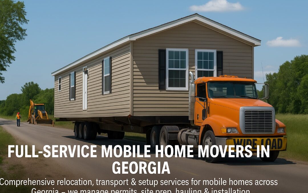 Full-Service Mobile Home Movers in Georgia: From Tear Down to Setup