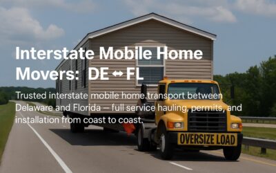 Interstate Mobile Home Transport: Delaware to Florida Moving Guide