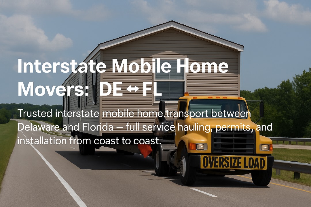 Interstate Mobile Home Movers Delaware to Florida | Clayton Mobile Home Movers