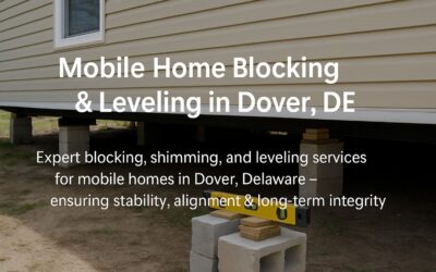 Blocking and Leveling Services for Mobile Homes in Dover, Delaware