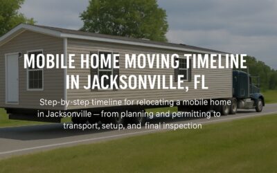 Step-by-Step Timeline for Moving a Mobile Home in Jacksonville, Florida