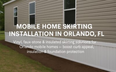 Skirting Installation for Mobile Homes After a Move in Orlando, FL