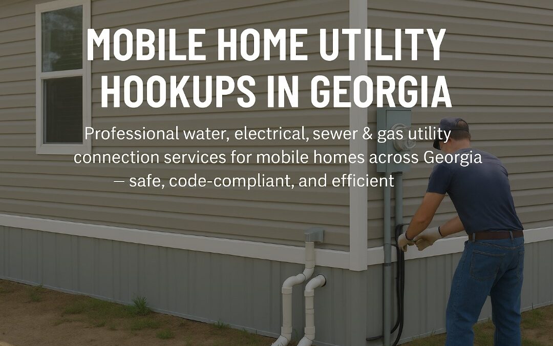 Utility Hookups for Your Mobile Home Move in Georgia