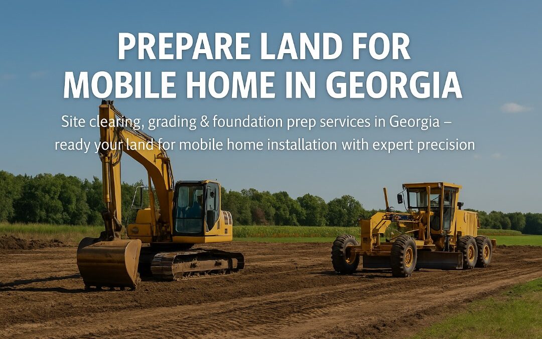 Preparing Your Land for a Mobile Home in Georgia