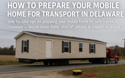 How to Prepare Your Mobile Home for Transport in Delaware