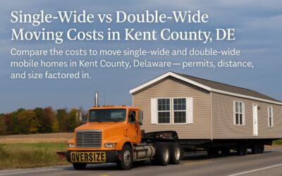 Single Wide vs. Double Wide Mobile Home Moving Costs in Kent County, DE