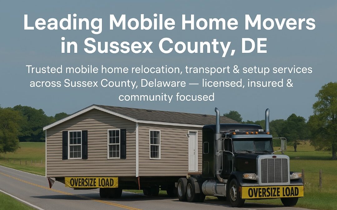 Top Mobile Home Movers in Sussex County: Safe, Affordable, Reliable